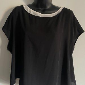 Banana Republic Black and White "Double" Shirt Size M